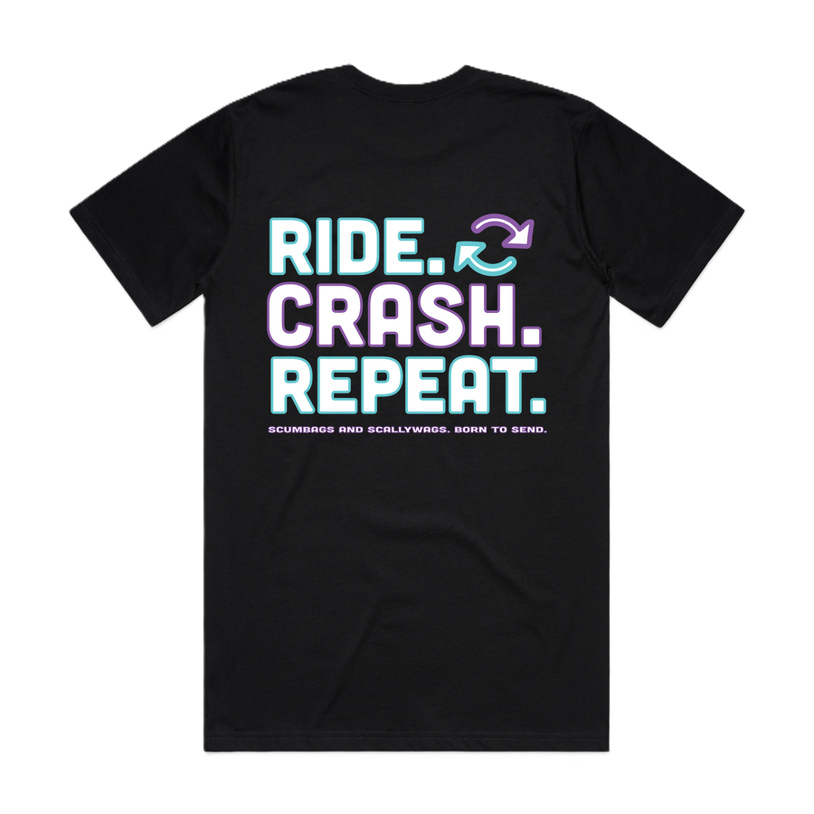 Ride-Crash-Repeat Tee