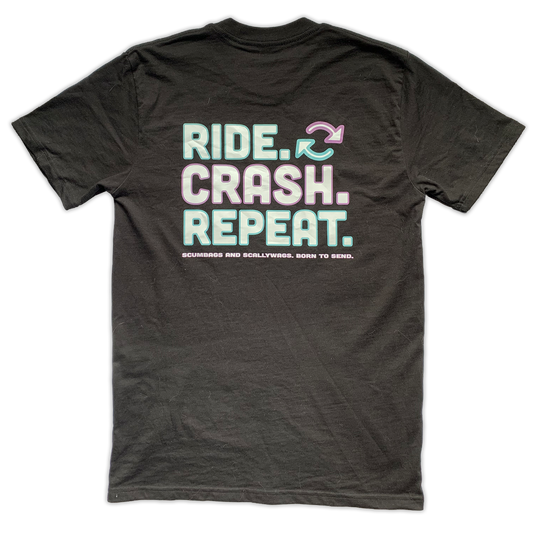 Ride-Crash-Repeat Tee